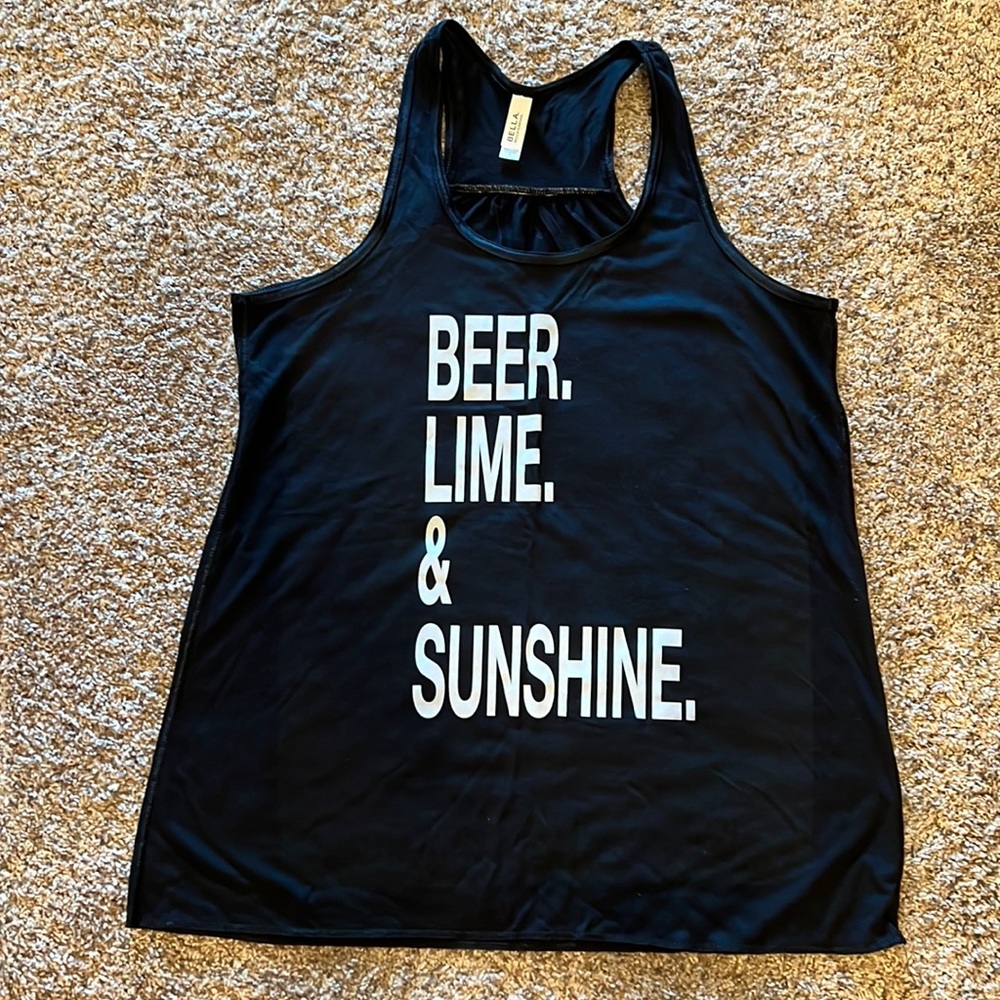 Bella racer back tank top